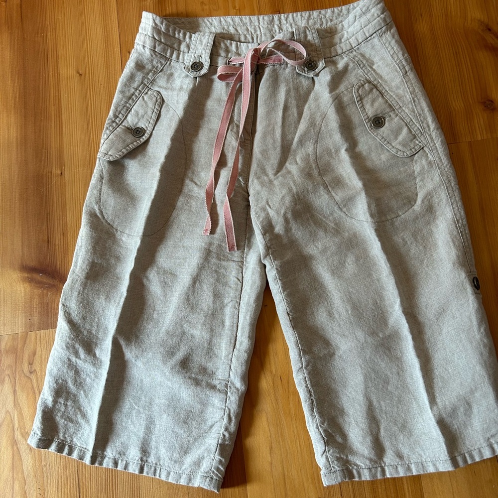 Tristan 100% Linen Bermuda shorts